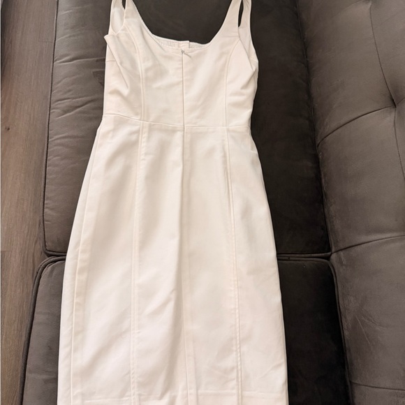 Versace Cream Sleeveless Scoop Neck Dress - Picture 2 of 12